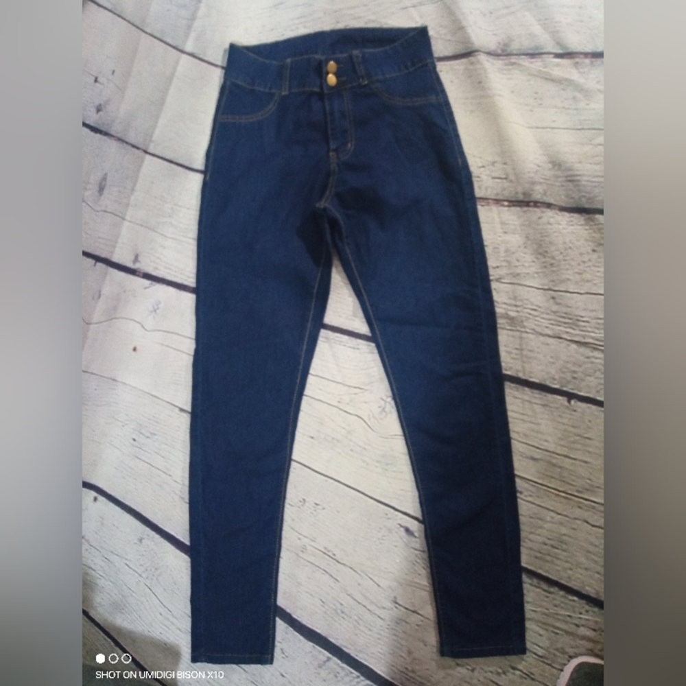 See updated listing Max offeDouble button bum lifting contouring Dark Blue Jeans - Picture 3 of 9